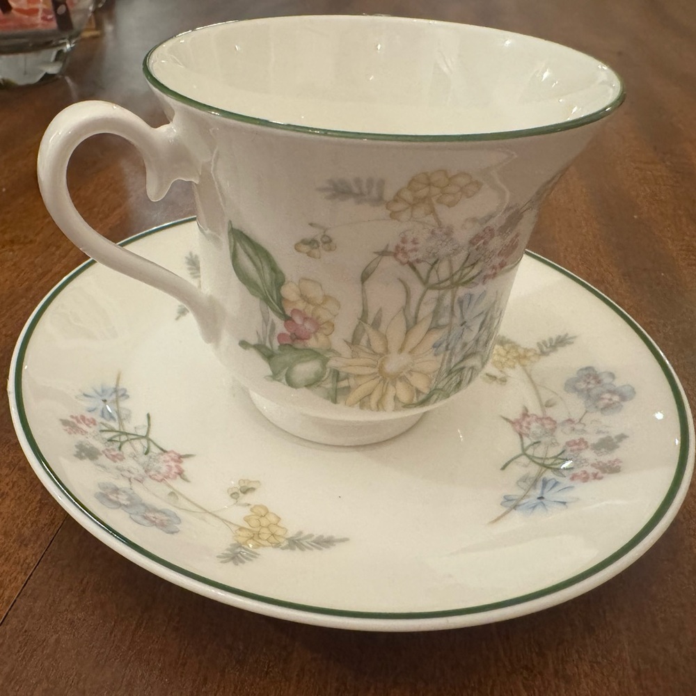 Royal Albert Spring Dawn New Romance Teacup and Saucer Set